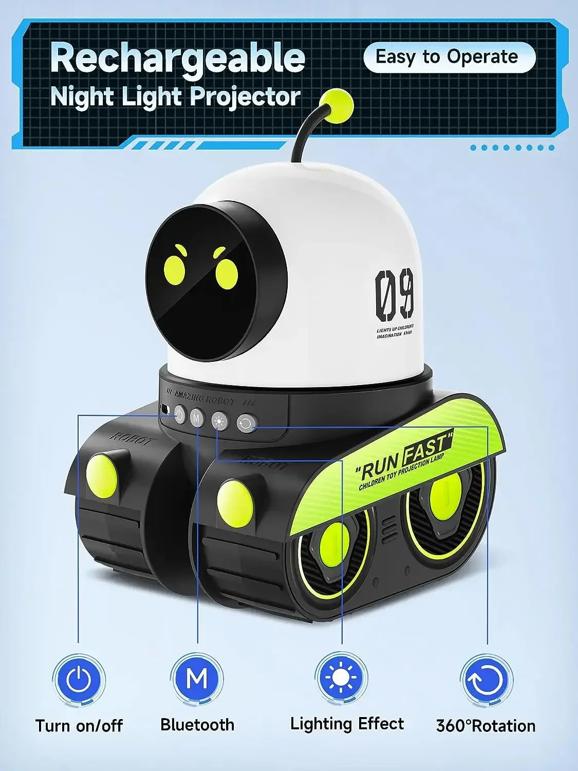 Robot Star Projector Lamp – 21 Films & Music Box 11