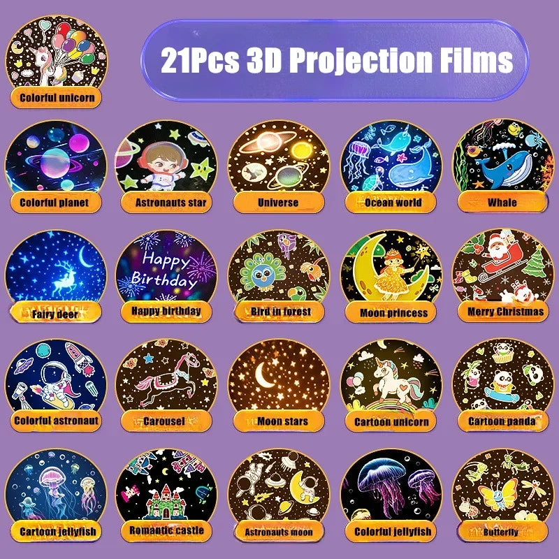 Robot Star Projector Lamp – 21 Films & Music Box