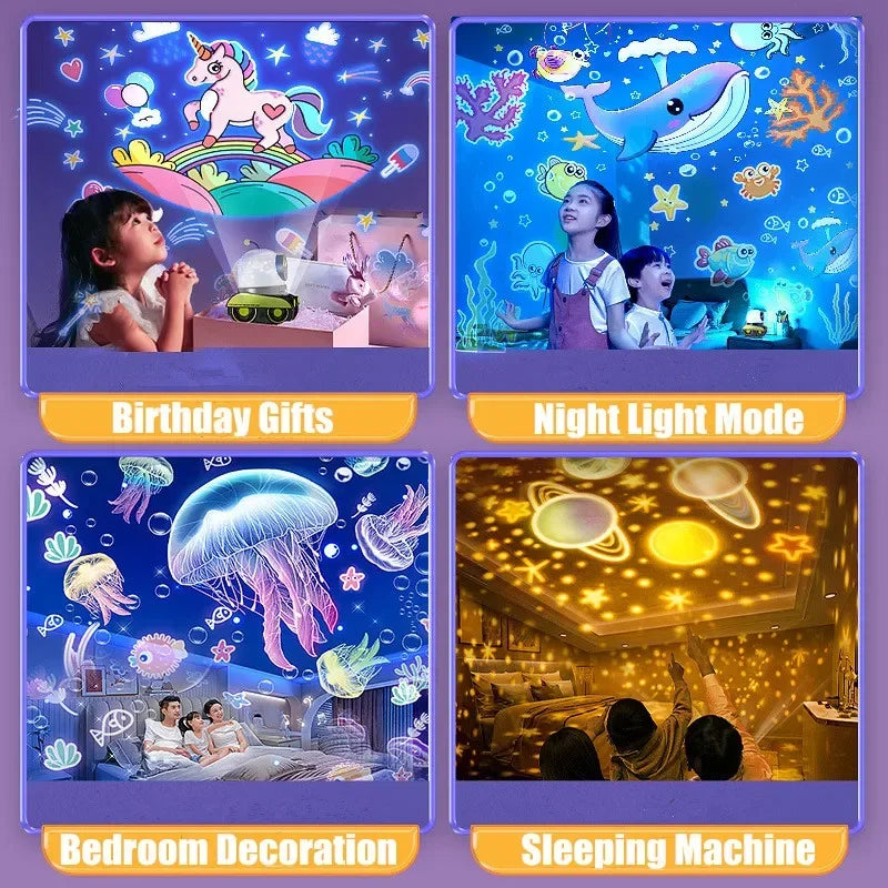 Robot Car Star Projector Lamp – 21 Films & Music Box