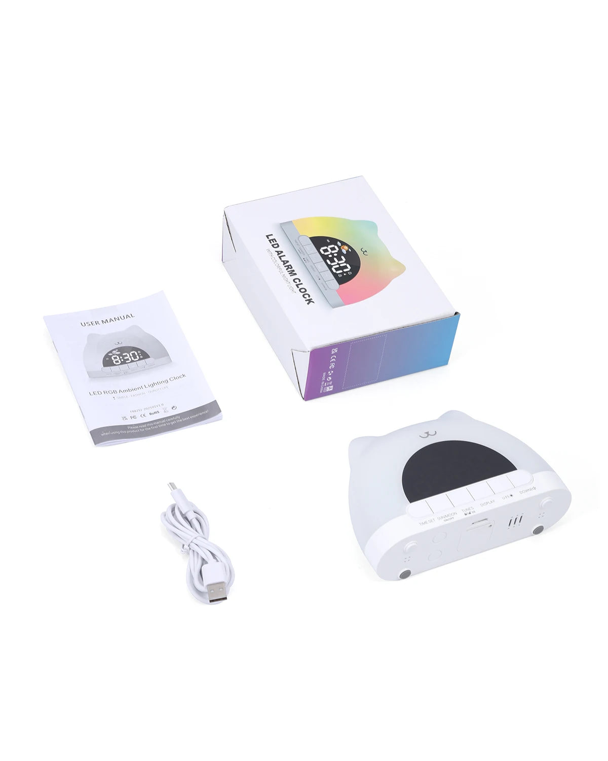 ORIA Kids Alarm Clock – Sleep Training Cat Light