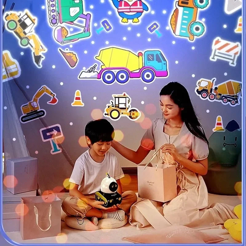 Robot Car Star Projector Lamp – 21 Films & Music Box