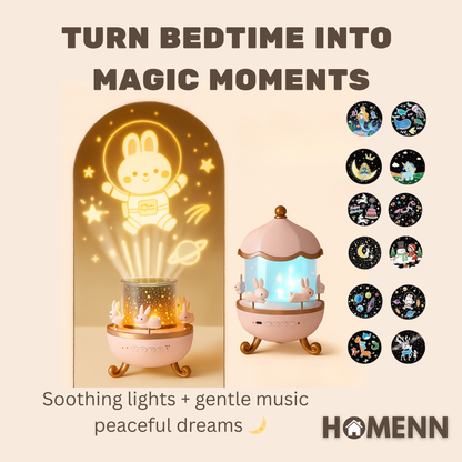 Kids Starry Projector Lamp – Upgrade Music Box Edition - HomeNN™