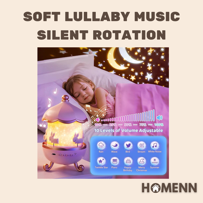 Kids Starry Projector Lamp – Upgrade Music Box Edition - HomeNN™