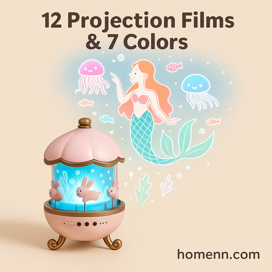 Kids Starry Projector Lamp – Upgrade Music Box Edition - HomeNN™