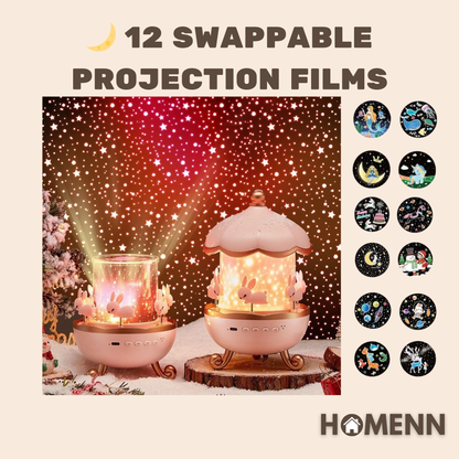 Kids Starry Projector Lamp – Upgrade Music Box Edition - HomeNN™