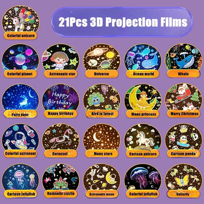 Robot Star Projector Lamp – 21 Films & Music Box