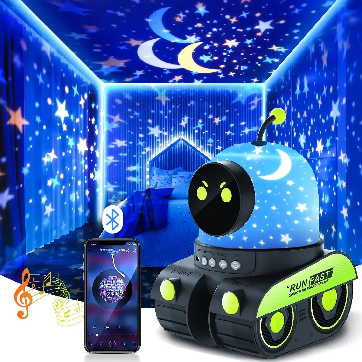 Robot Star Projector Lamp – 21 Films & Music Box 8