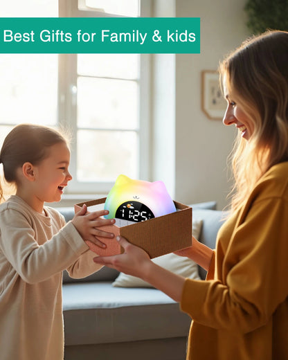ORIA Kids Alarm Clock – Sleep Training Cat Light