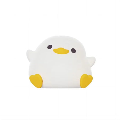 Cute Duck Night Light – Soft Silicone Touch Lamp for Kids