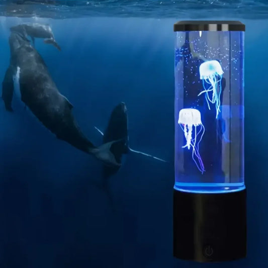 Jellyfish RGB Lava Lamp – Bionic 7-Color Aquarium Mood Light