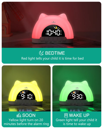 ORIA Kids Alarm Clock – Sleep Training Cat Light