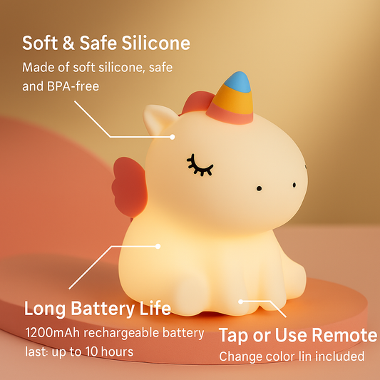LED Unicorn Bedside Night Light - HomeNN™